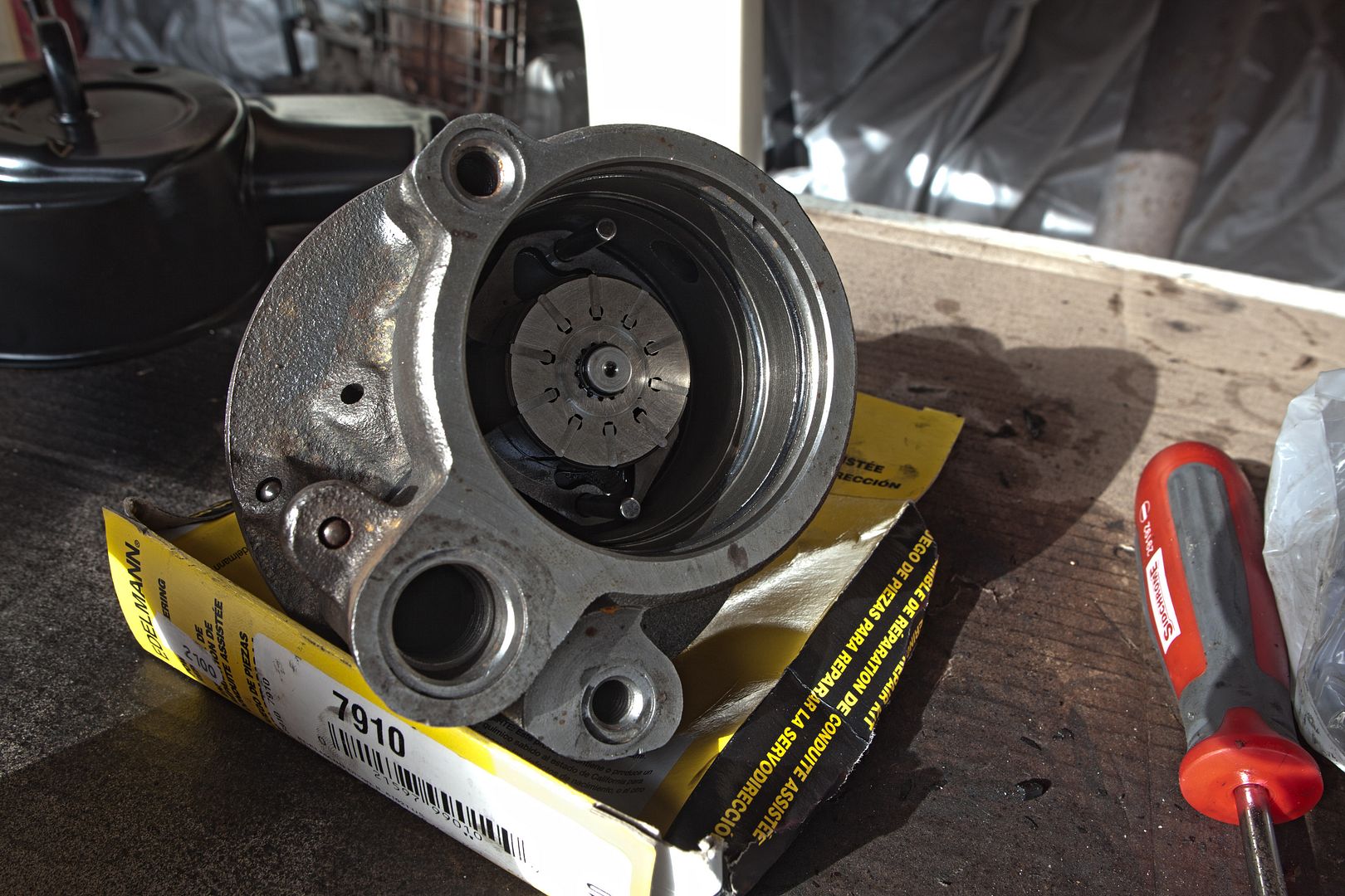 Power steering pump removal & rebuild